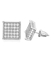 Peora Square Stud Earrings – Sleek Lines & Modern Charm