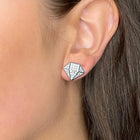 Peora Shape Stud Earrings – Stylish Geometric Elegance