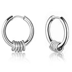 Peora Steel Hoop Earrings – Sleek & Durable Everyday Style