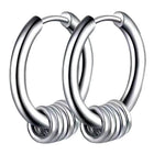 Peora Steel Hoop Earrings – Sleek & Durable Everyday Style