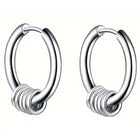 Peora Steel Hoop Earrings – Sleek & Durable Everyday Style