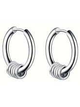 Peora Steel Hoop Earrings – Sleek & Durable Everyday Style