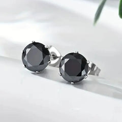 Sparkling Round Stud Earrings for Unisex