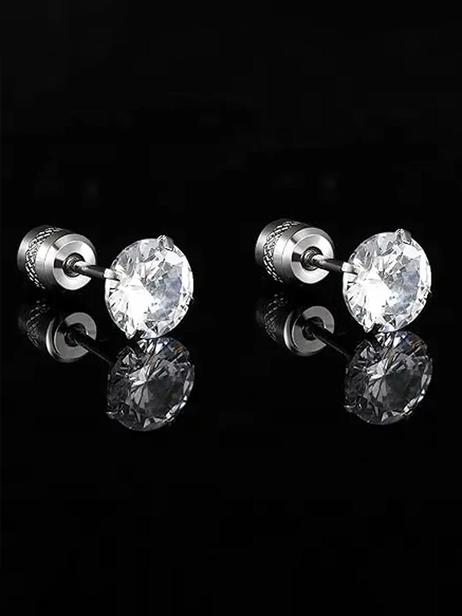 Peora Zirconia Stud Earrings – Sparkling Everyday Elegance
