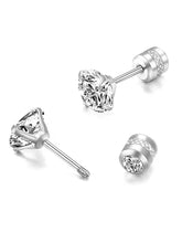 Peora Zirconia Stud Earrings – Sparkling Everyday Elegance