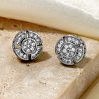 Peora Stud Round Earrings – Classic & Versatile Sparkle