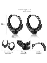 Sleek Stainless Steel Hoop Ear Hoops