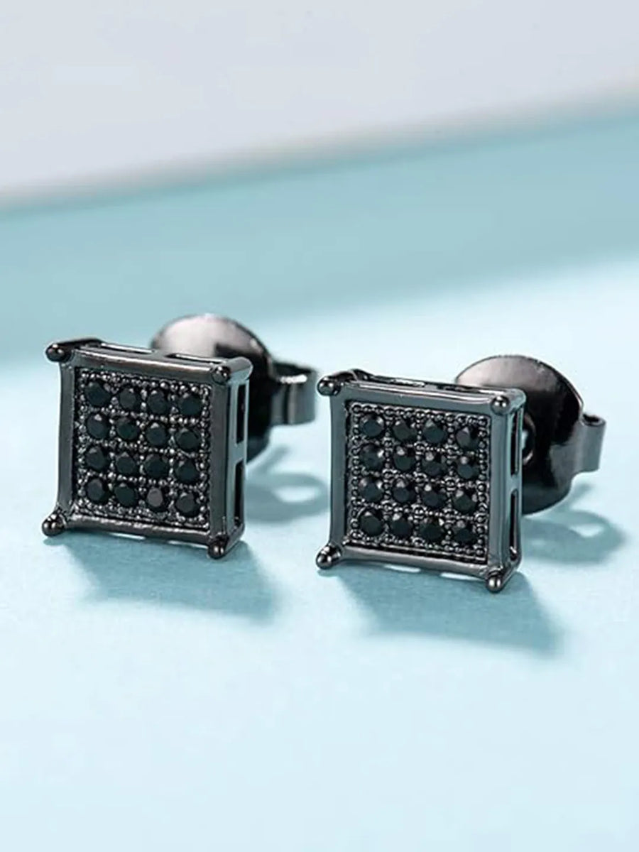 Peora Stone Stud Earrings – Elegant & Timeless Sparkle
