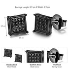 Peora Stone Stud Earrings – Elegant & Timeless Sparkle
