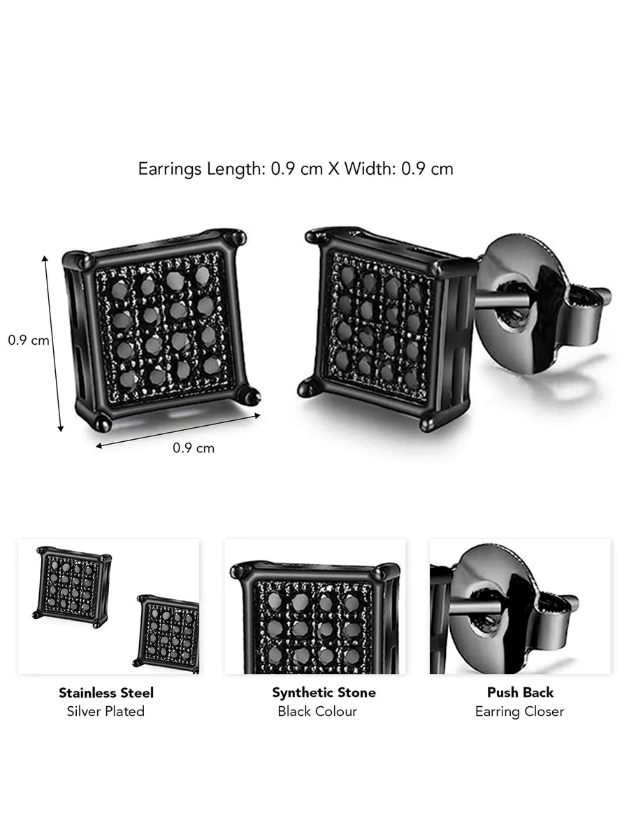 Peora Stone Stud Earrings – Elegant & Timeless Sparkle