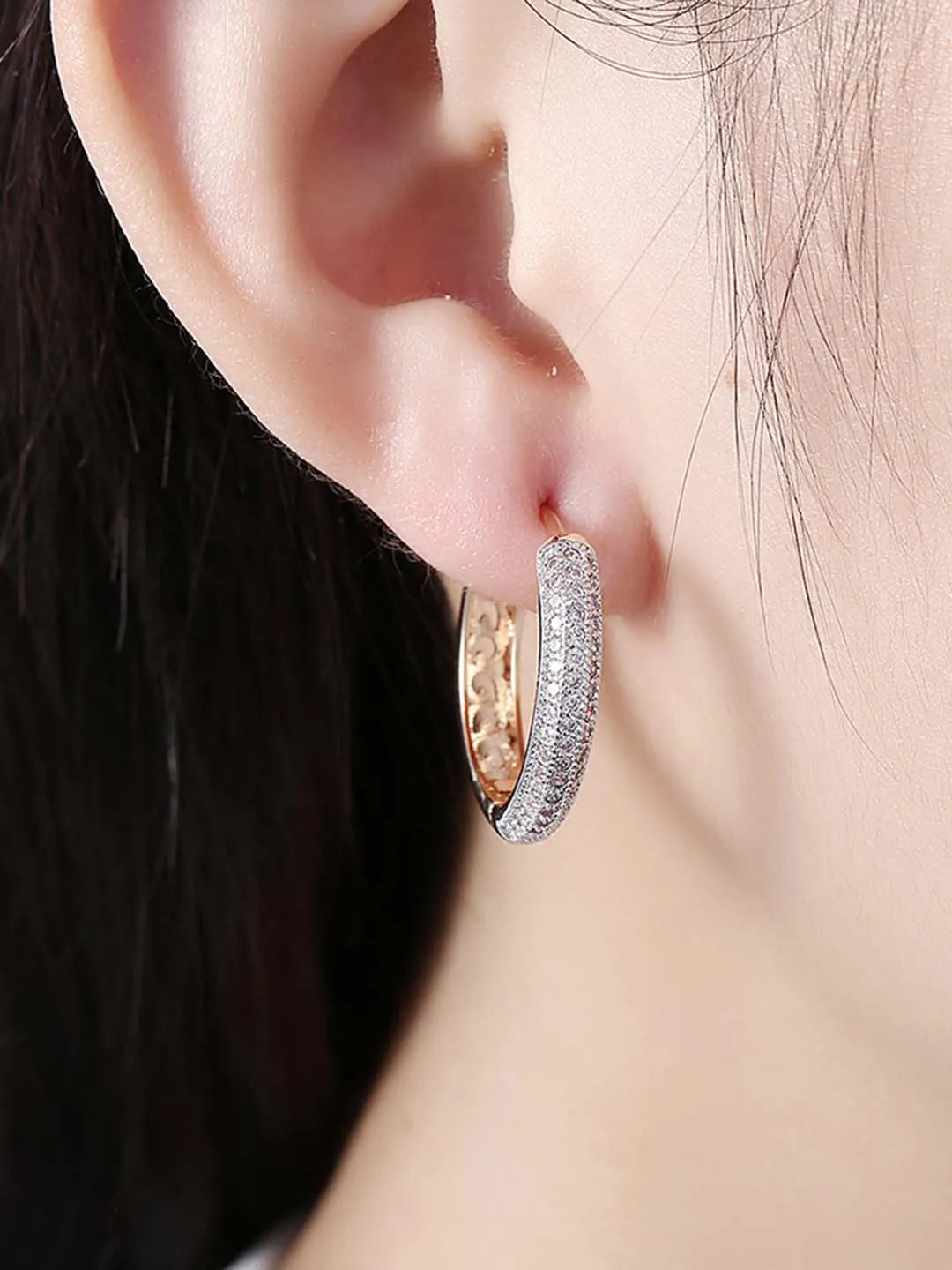 Classic & Charming CZ Chic Hoop Earrings
