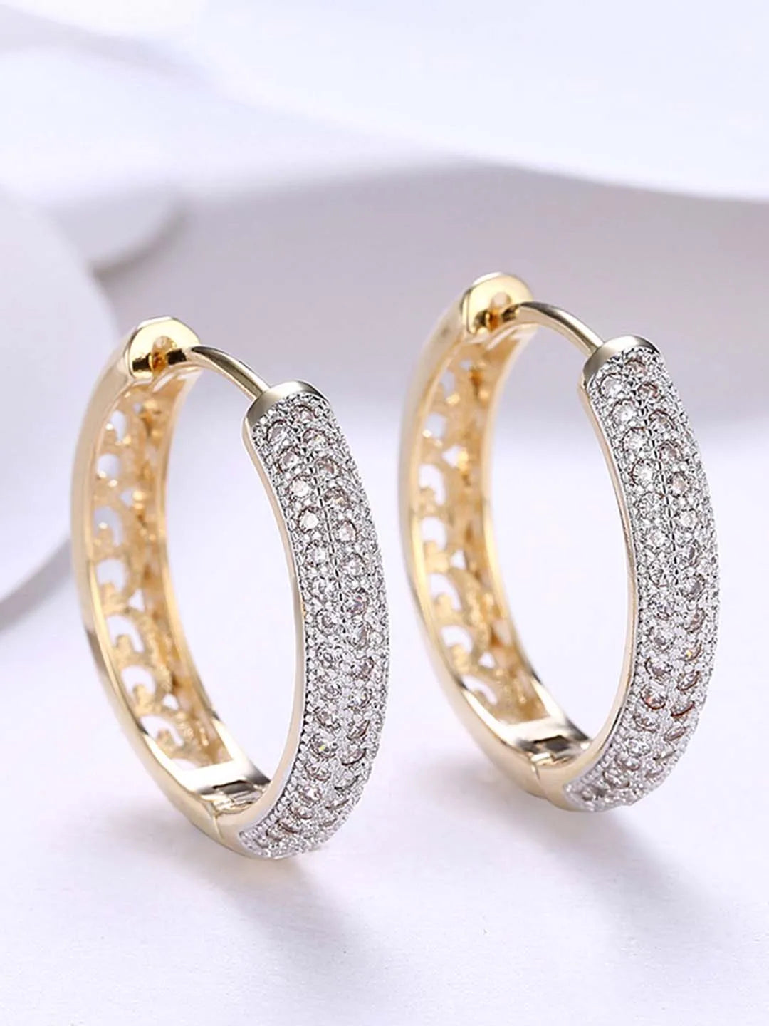 Classic & Charming CZ Chic Hoop Earrings