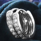 Minimal Silver Huggies Loops Earrings Combo