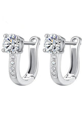 Minimal Silver Huggies Loops Earrings Combo