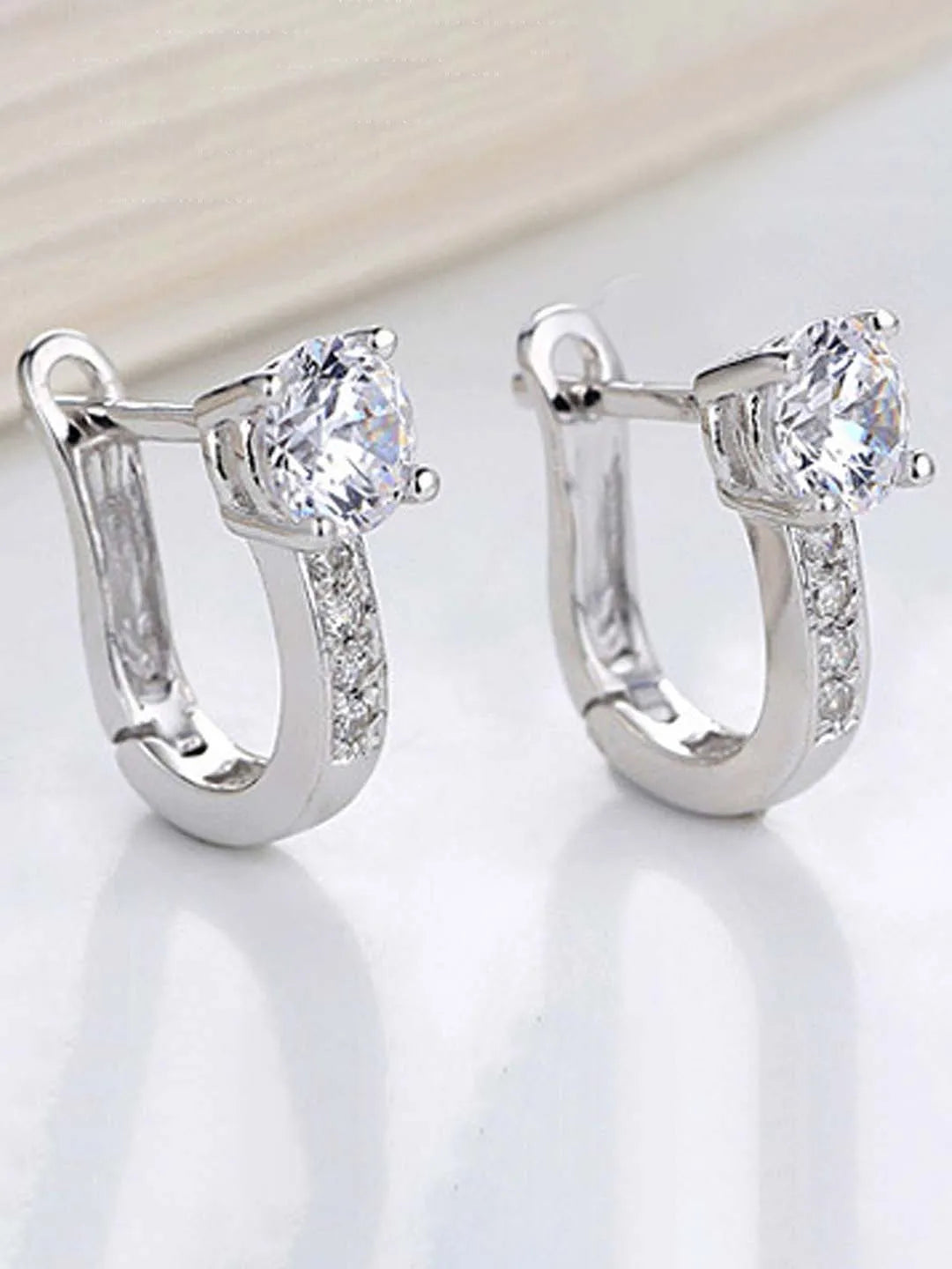 Moonbeam Hoop Earrings by Peora | Radiant & Stylish Jewellery