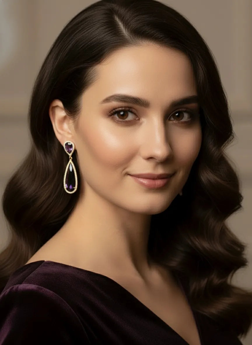 Mystic Dusky Charm Drop Earrings