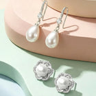 Classic Pearl Stud & Drop Earrings Gift Combo