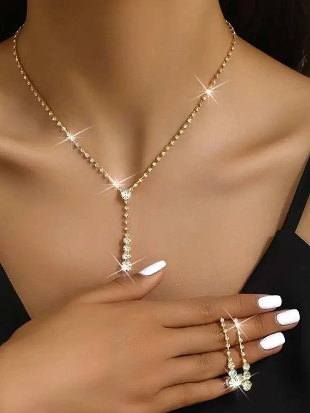 Fashionably Yours CZ Pendant Set