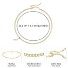 Whispers of Grace CZ Studded Necklace