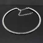 Rhodium Plated CZ Ornate Necklace