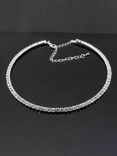 Rhodium Plated CZ Ornate Necklace