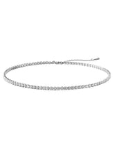 Rhodium Plated CZ Ornate Necklace