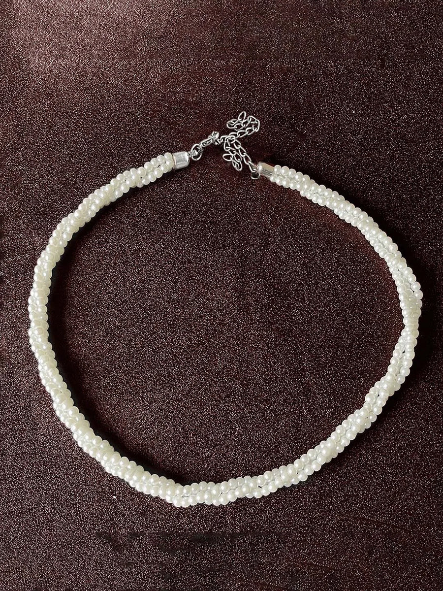 Double-Layer Pearl Necklace by Peora – Timeless Grace & Elegance