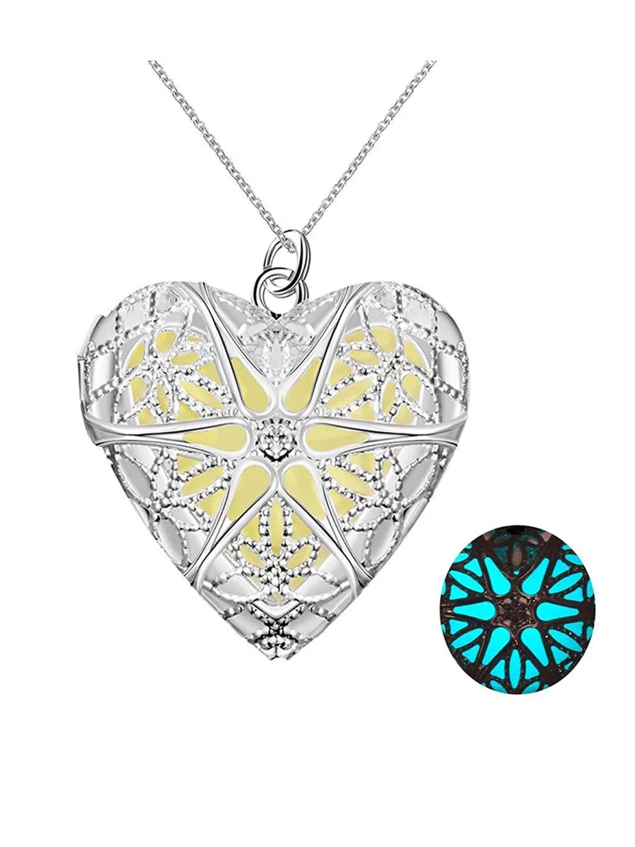 Luminous Legacy Steampunk Heart Pendant