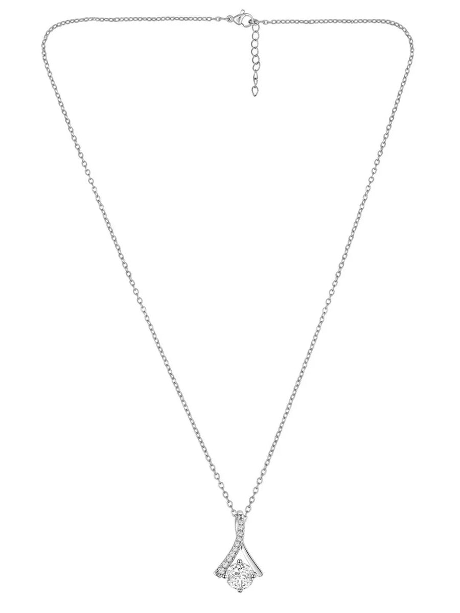 CZ Pendant Chain – Dazzling Fashion Jewellery by Peora

