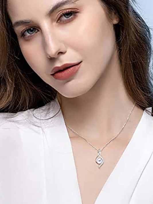 Pearl & CZ Pendant – Graceful Fashion Jewellery by Peora

