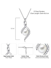 Pearl & CZ Pendant – Graceful Fashion Jewellery by Peora

