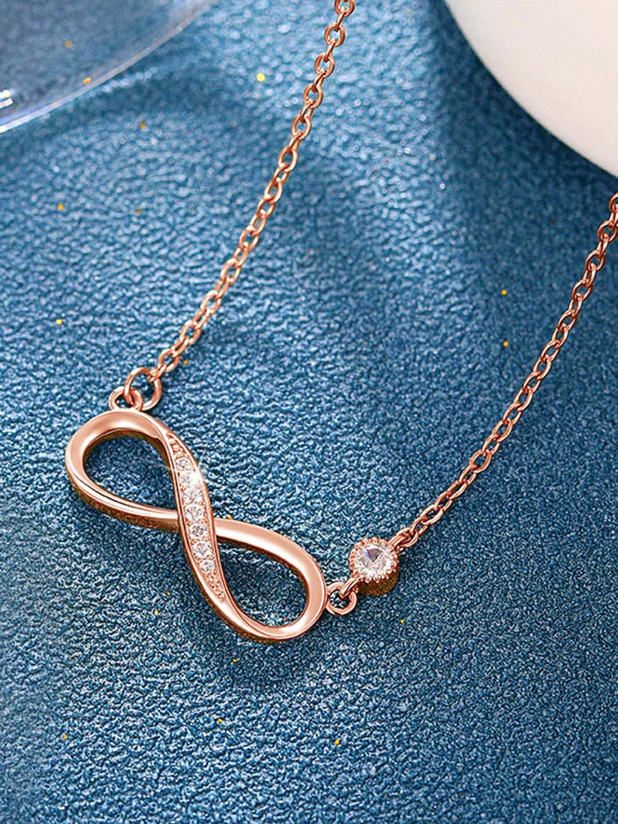 Infinite Love CZ Pendant Chain – Romantic Fashion Jewellery by Peora

