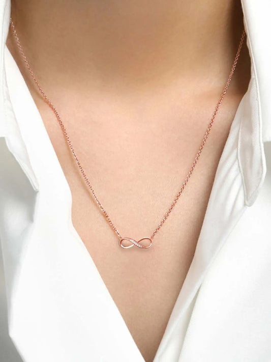 Infinite Love CZ Pendant Chain – Romantic Fashion Jewellery by Peora

