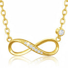Peora CZ Minimal Infinity Pendant Necklace