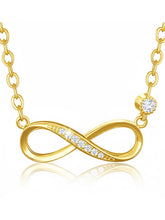 Peora CZ Minimal Infinity Pendant Necklace