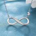 Infinite Love Rose Gold CZ Pendant Chain