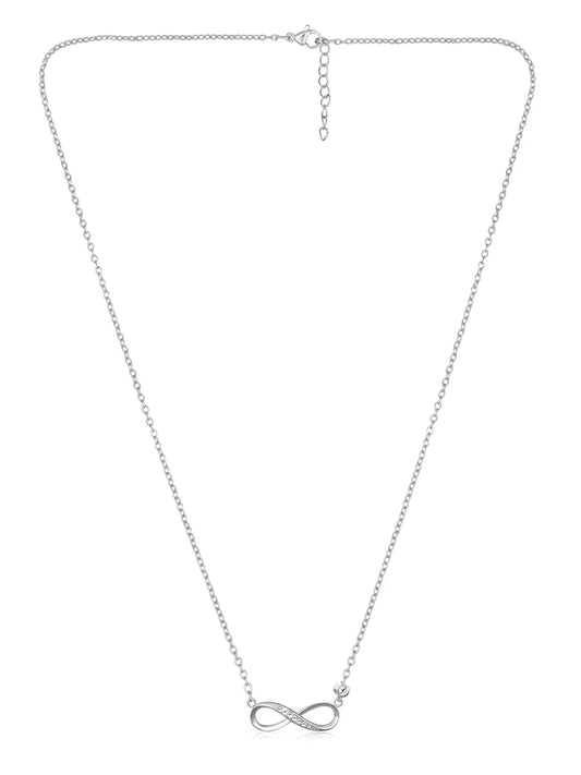 Infinite Love Rose Gold CZ Pendant Chain