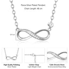 Infinite Love Rose Gold CZ Pendant Chain