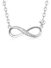 Infinite Love Rose Gold CZ Pendant Chain