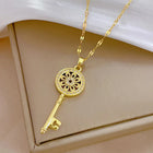 Key to Radiance CZ Pendant Chain
