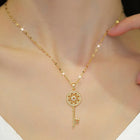 Key to Radiance CZ Pendant Chain