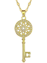 Key to Radiance CZ Pendant Chain