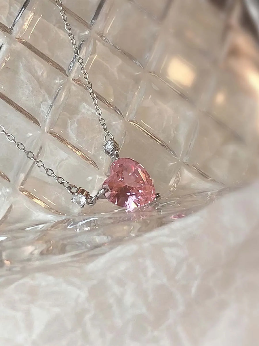 CZ Pendant Chain Necklace – Elegant Fashion Jewellery by Peora

