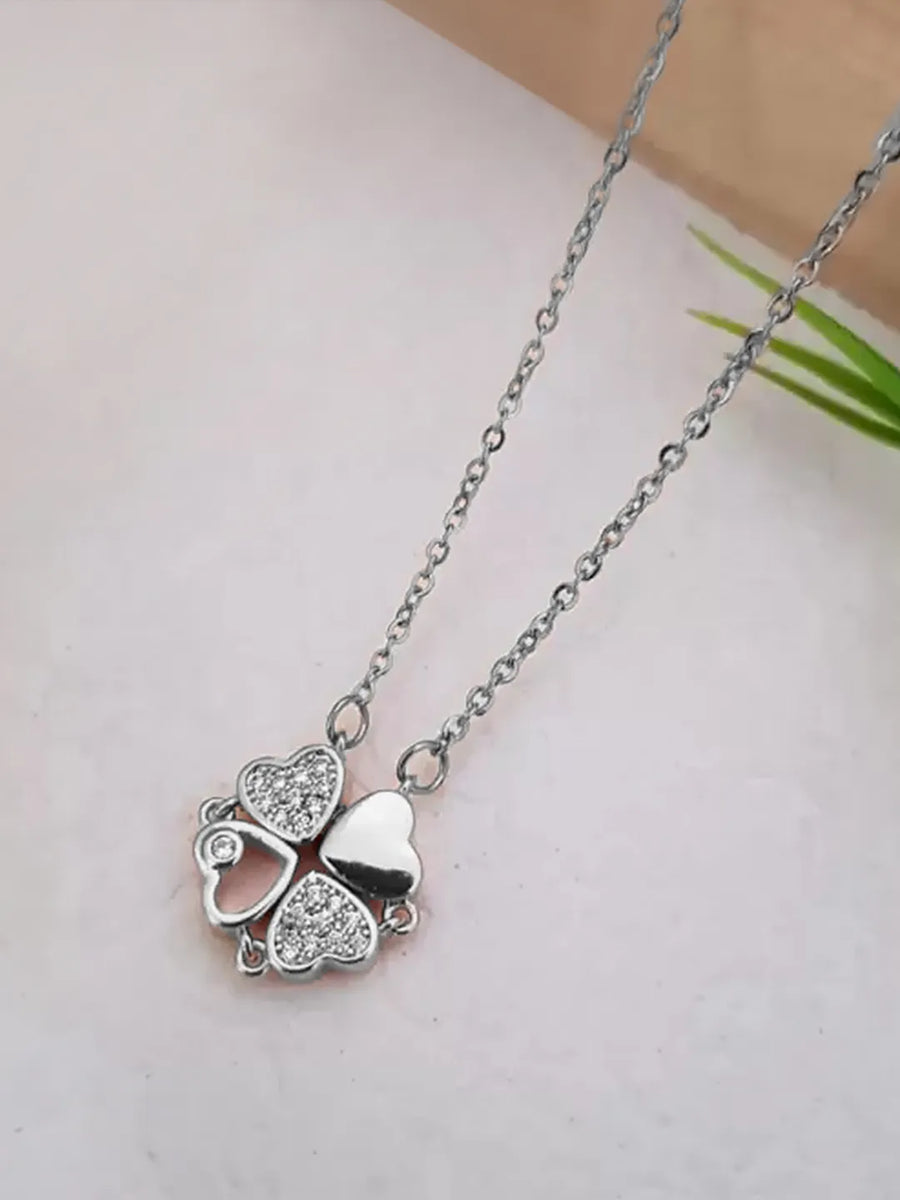 Eternal Love Four Heart Clover Necklace