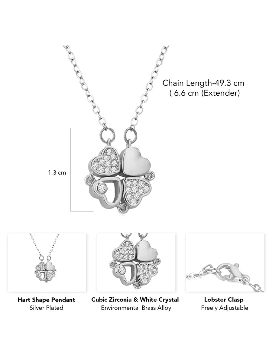 Eternal Love Four Heart Clover Necklace