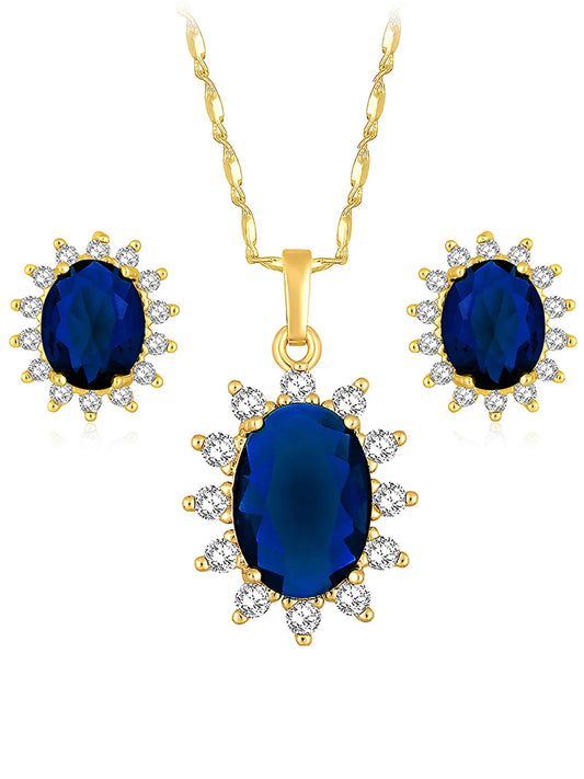 Peora Crystal Stone Pendant – Dazzling & Elegant Jewellery