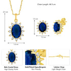 Peora Crystal Stone Pendant – Dazzling & Elegant Jewellery