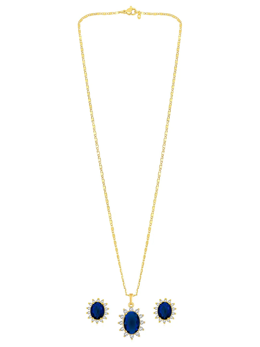 Peora Crystal Stone Pendant – Dazzling & Elegant Jewellery