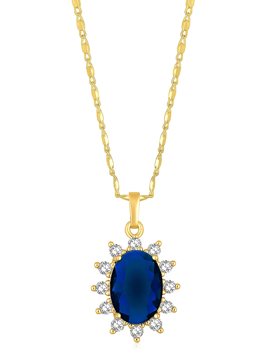 Peora Crystal Stone Pendant – Dazzling & Elegant Jewellery