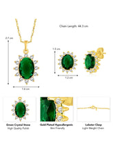 Peora Crystal Stone Pendant – Dazzling & Elegant Jewellery
